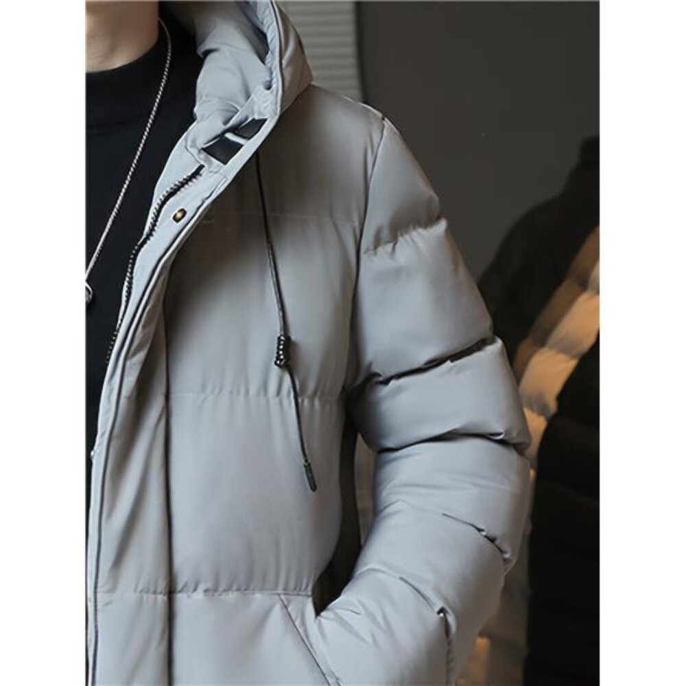 Men's Stylish Hooded Puffer Parka Jacket - New & Warm! - Picture 6 of 6